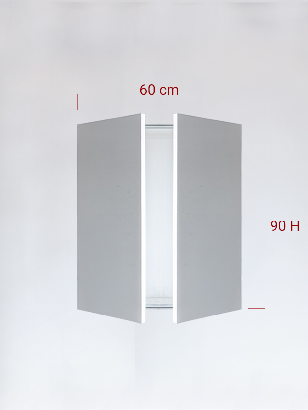 Invisible double panels cm 60×90