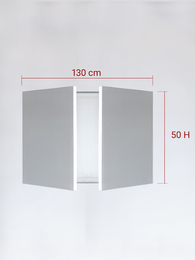 Invisible double panels cm 130x50