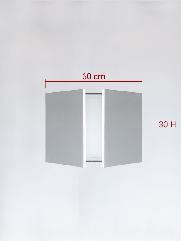 Invisible double panels cm 60×30