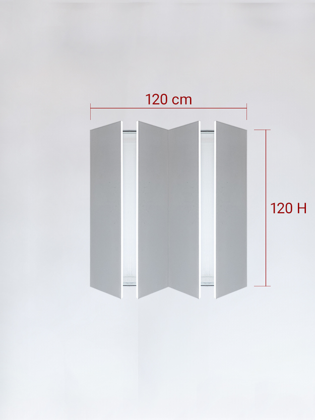 Invisible quadruple panels cm 120x120