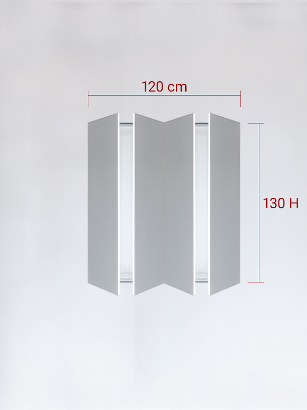 Invisible quadruple panels cm 120x130