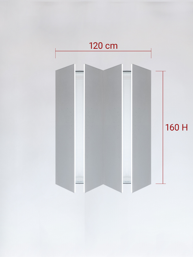 Invisible quadruple panels cm 120x160