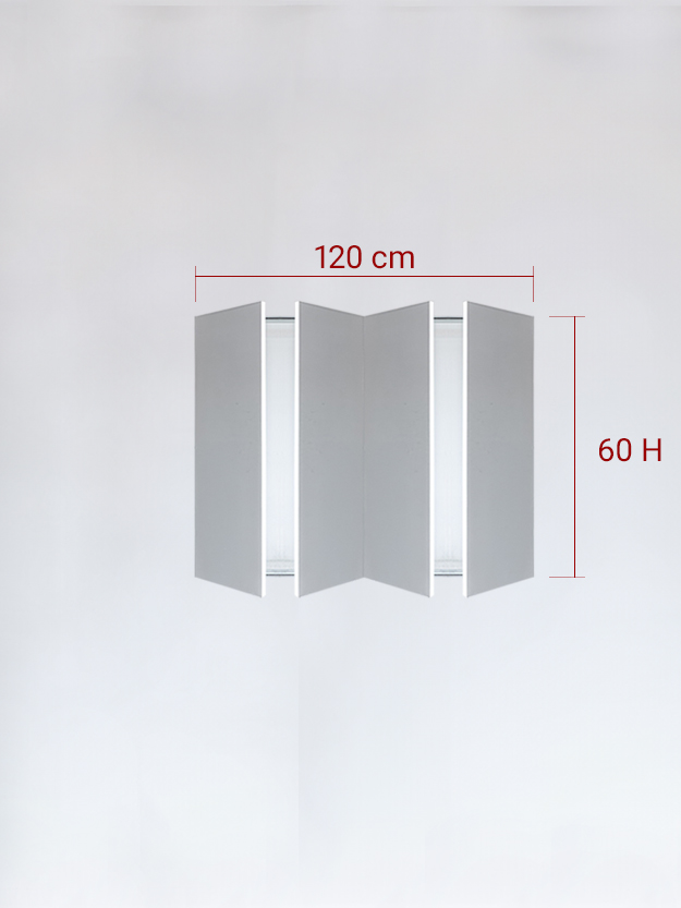 Invisible quadruple panels cm 120x60