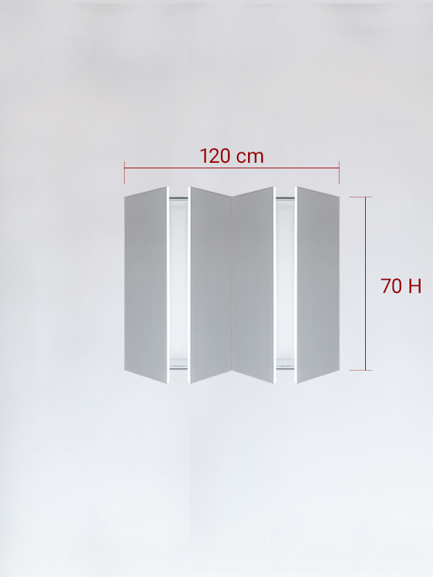 Invisible quadruple panels cm 120x70