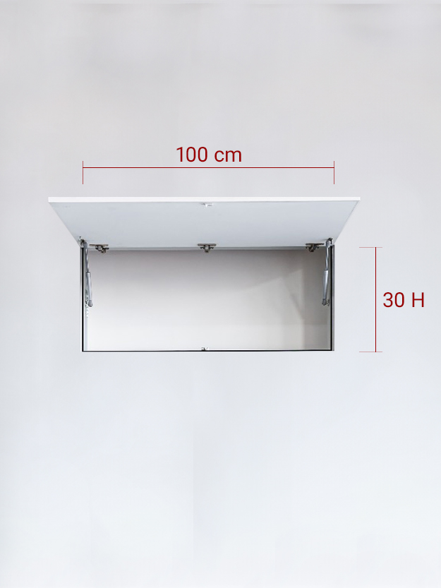 Invisible single panel upward cm 100×30