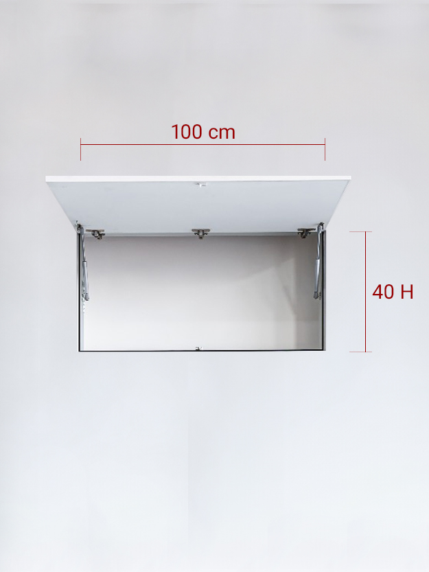 Invisible single panel upward cm 100×40