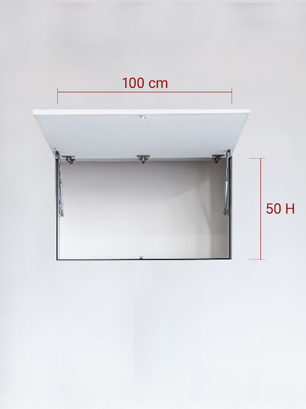 Invisible single panel upward cm 100×50