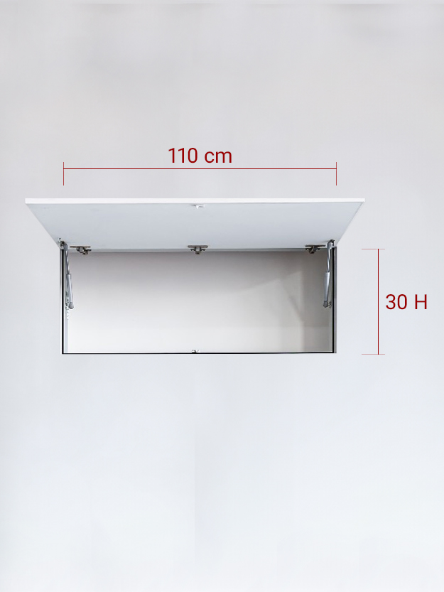 Invisible single panel upward cm 110×30