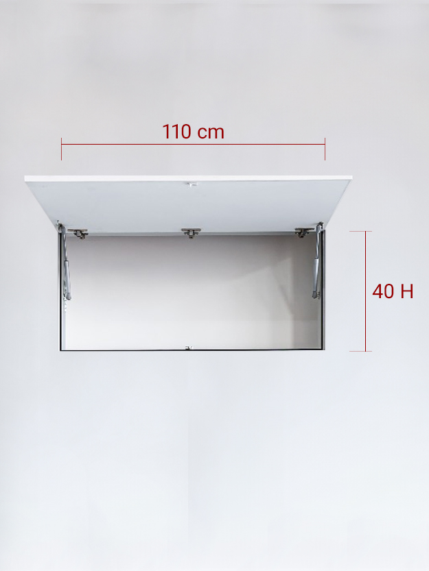 Invisible single panel upward cm 110×40