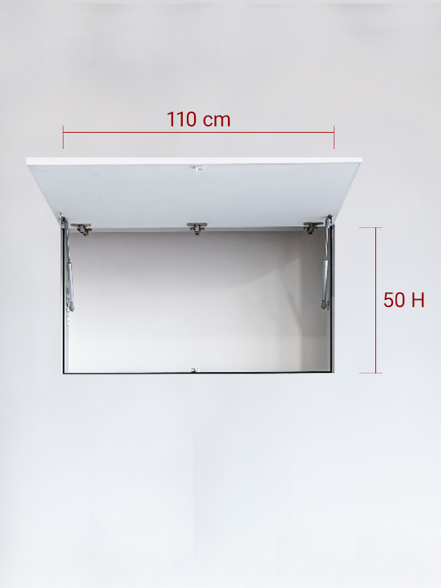 Invisible single panel upward cm 110×50