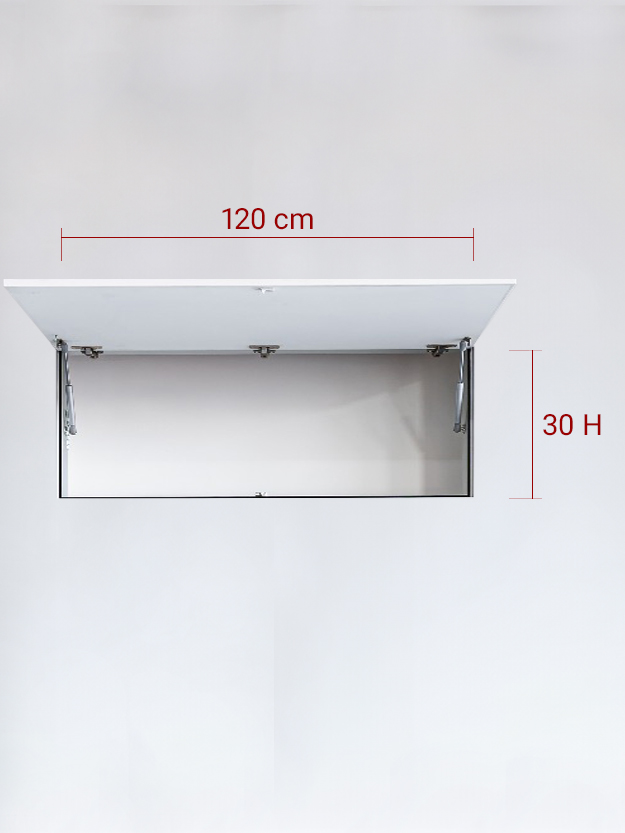 Invisible single panel upward cm 120×30