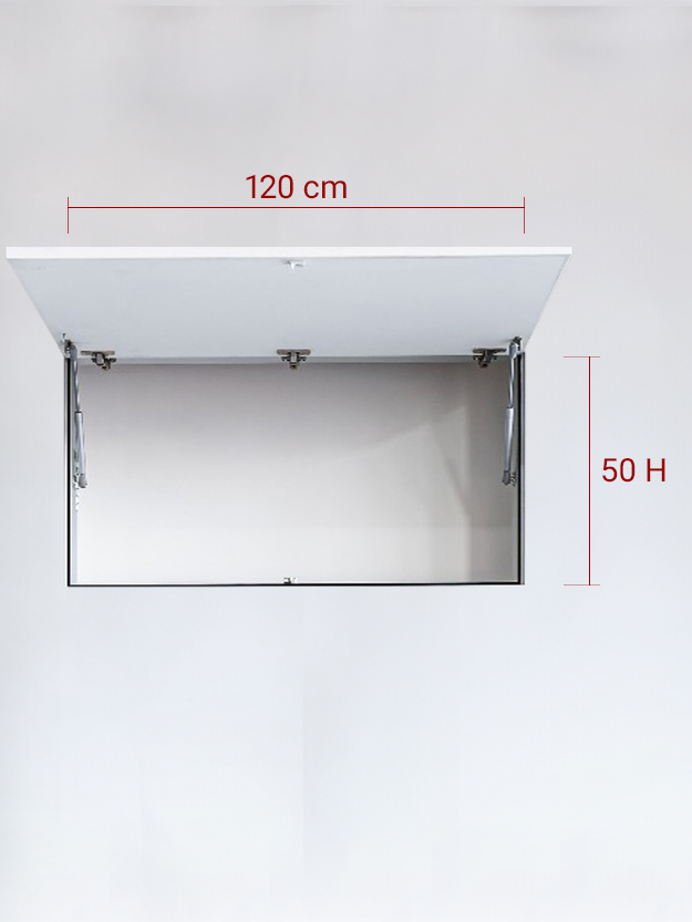 Invisible single panel upward cm 120×50