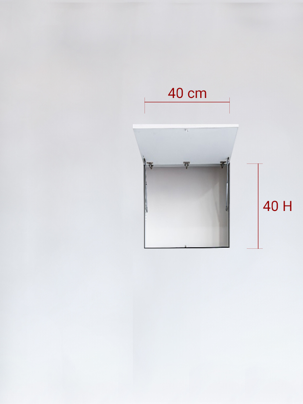 Invisible single panel upward cm 40×40