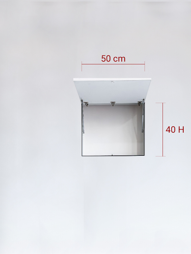 Invisible single panel upward cm 50×40