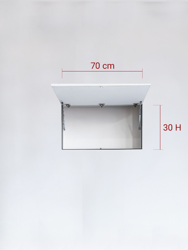 Invisible single panel upward cm 70×30