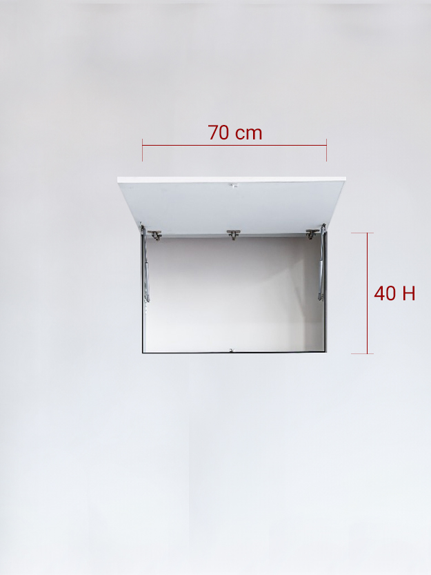 Invisible single panel upward cm 70×40