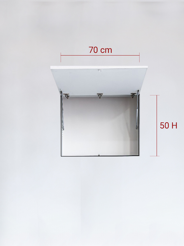 Invisible single panel upward cm 70×50