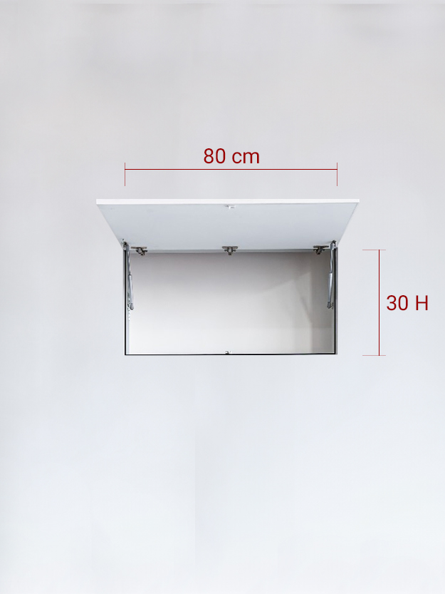 Invisible single panel upward cm 80×30