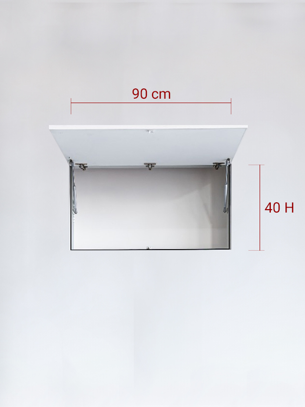 Invisible single panel upward cm 90×40