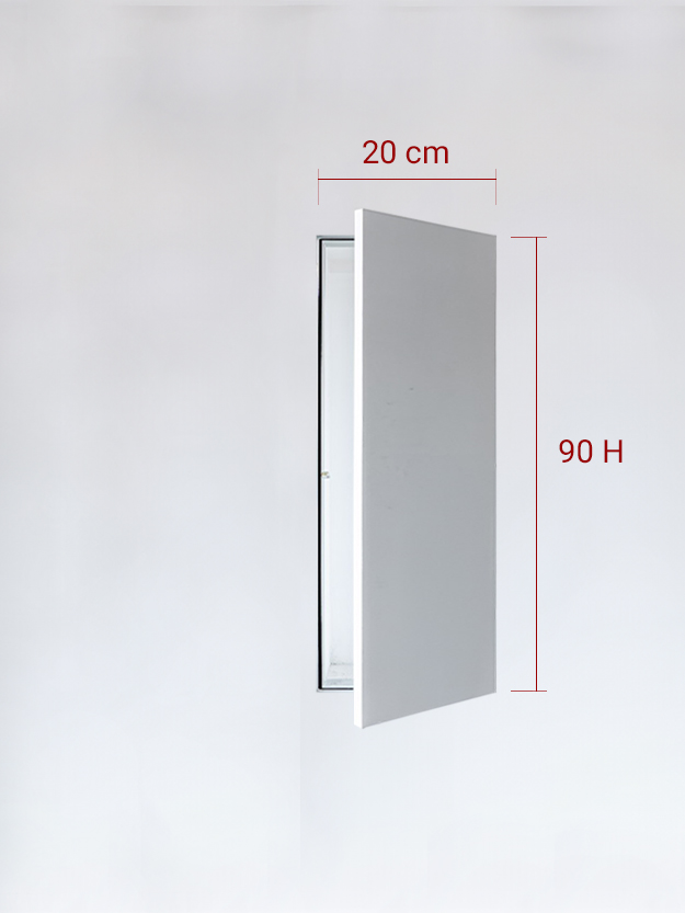 Invisible single panel cm 20×90