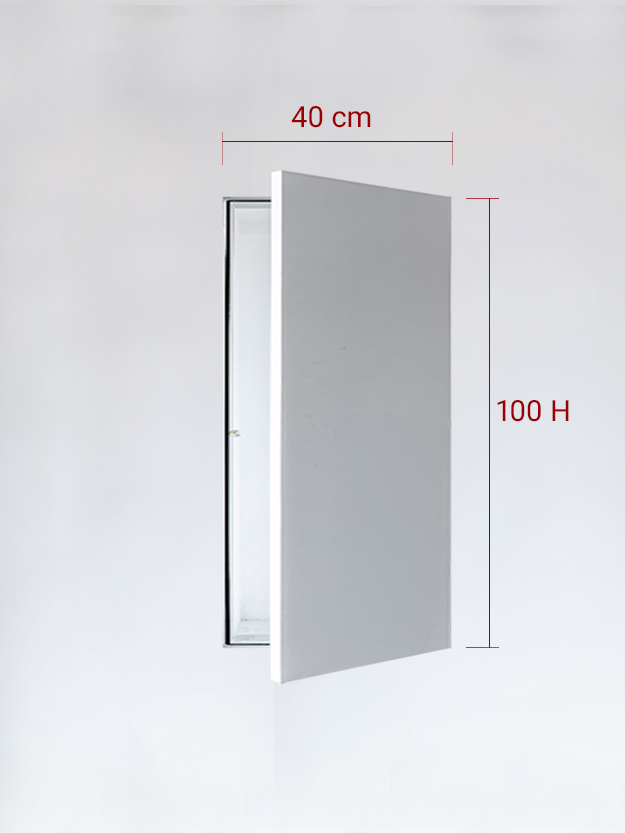 Invisible single panel cm 40×100