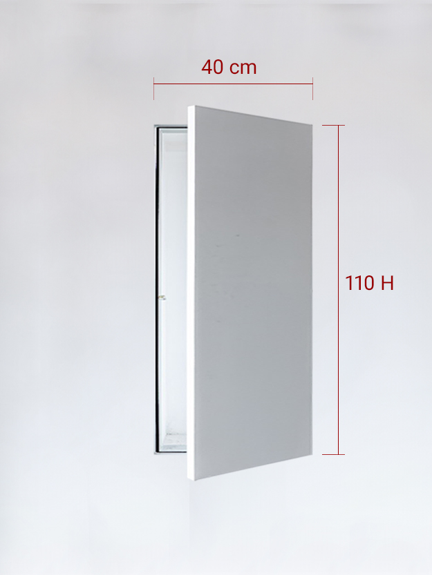 Invisible single panel cm 40×110