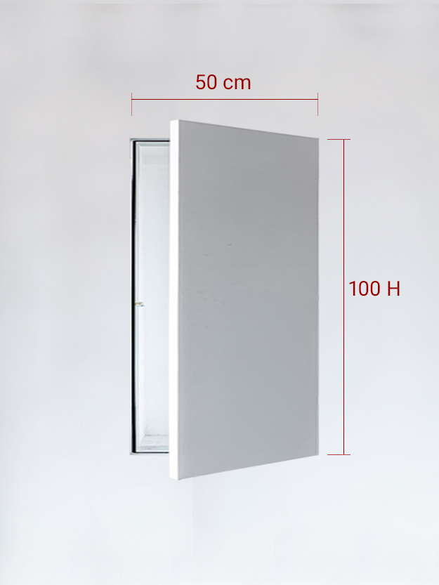 Invisible single panel cm 50×100