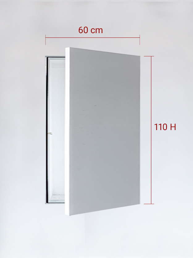 Invisible single panel cm 60×110