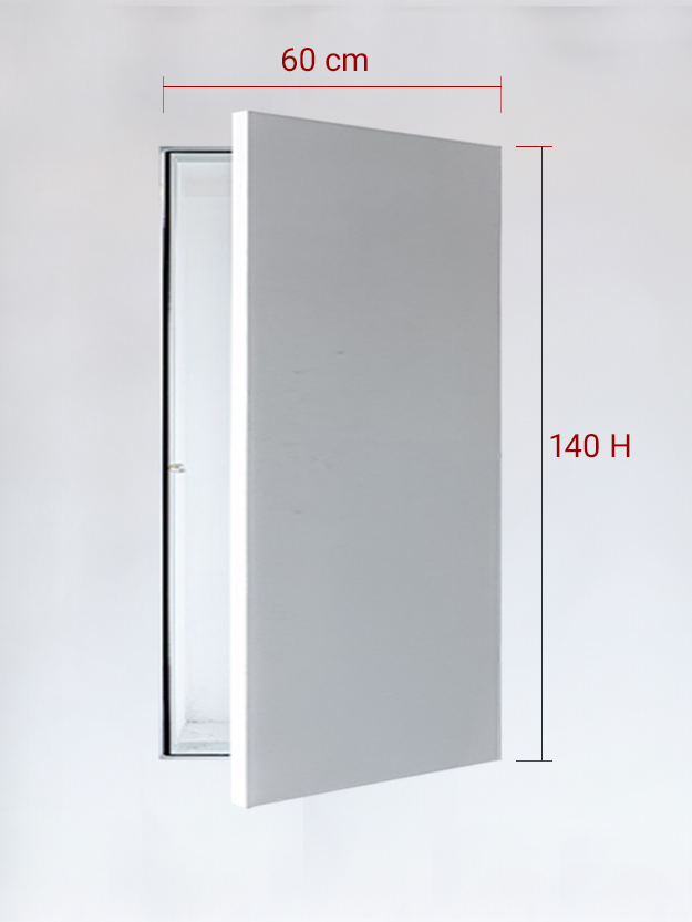 Invisible single panel cm 60×140