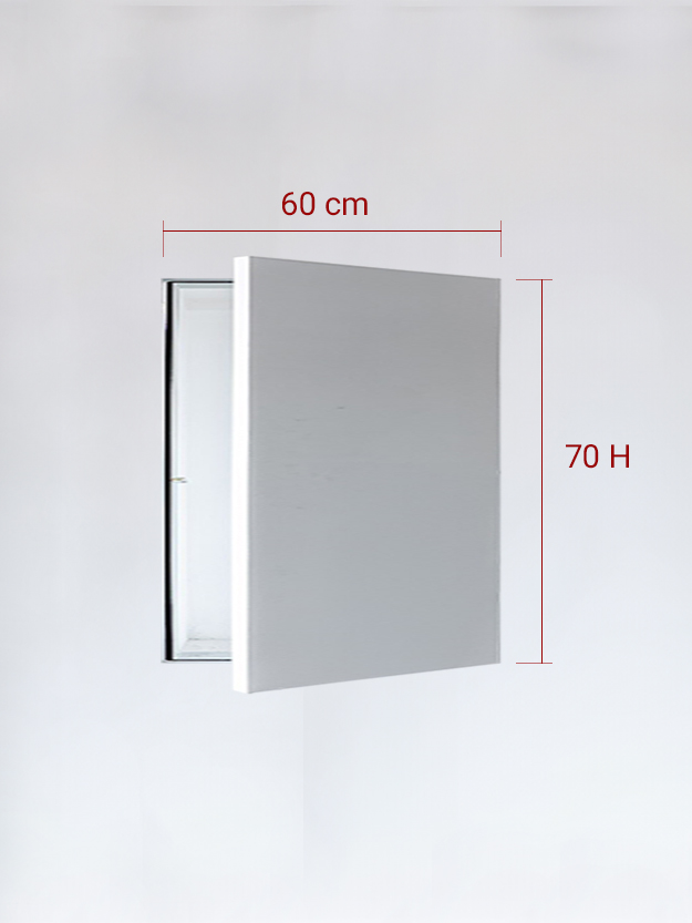 Invisible single panel cm 60×70