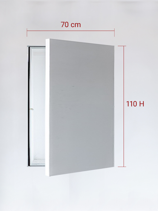 Invisible single panel cm 70×110