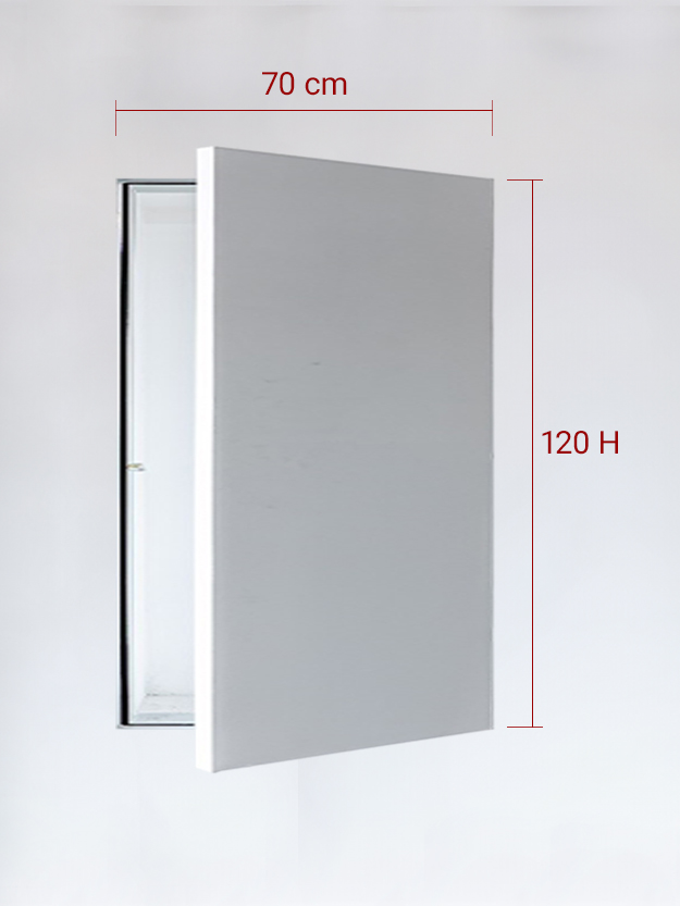 Invisible single panel cm 70×120