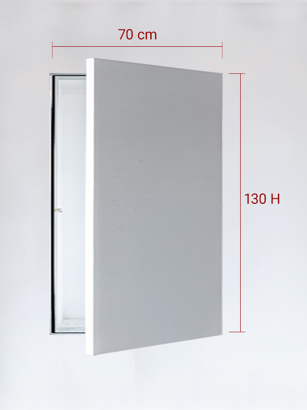 Invisible single panel cm 70×130