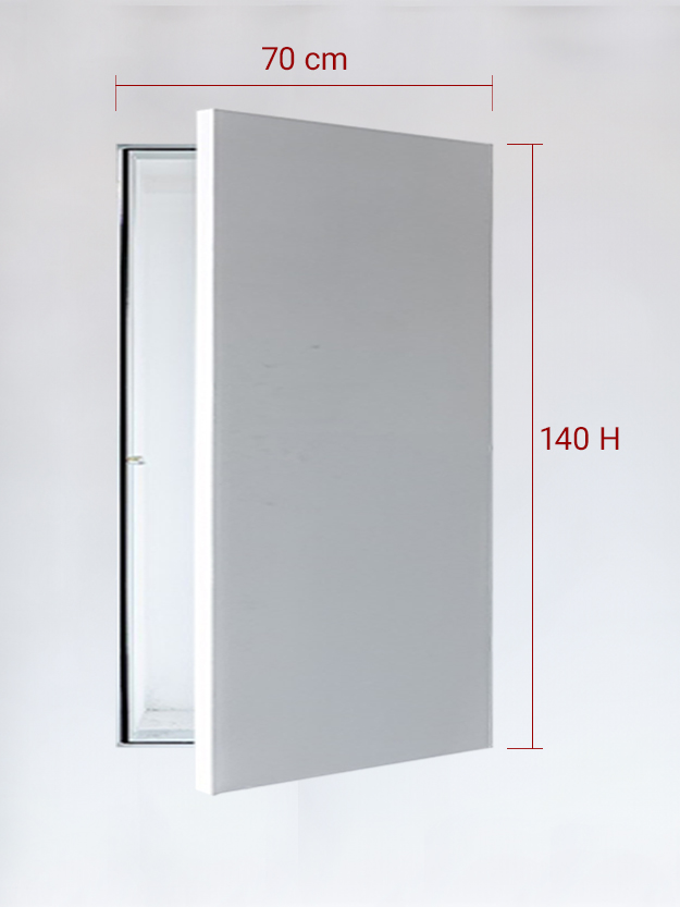 Invisible single panel cm 70×140