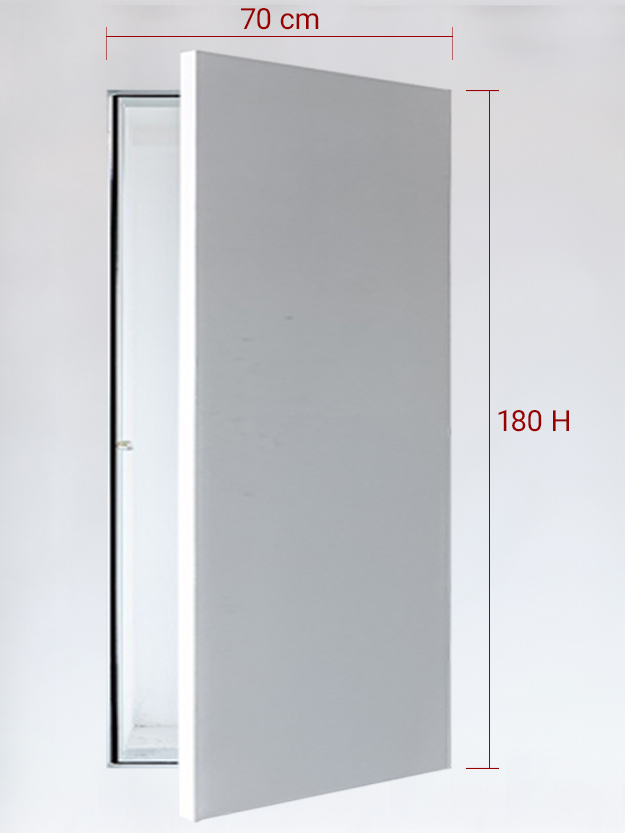 Invisible single panel cm 70×180