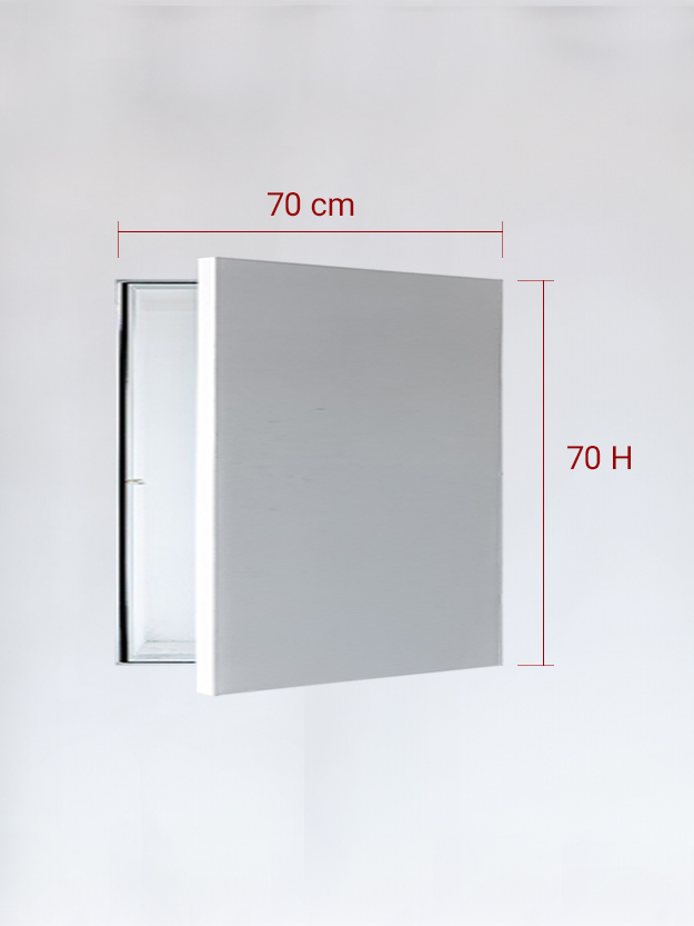 Invisible single panel cm 70×70