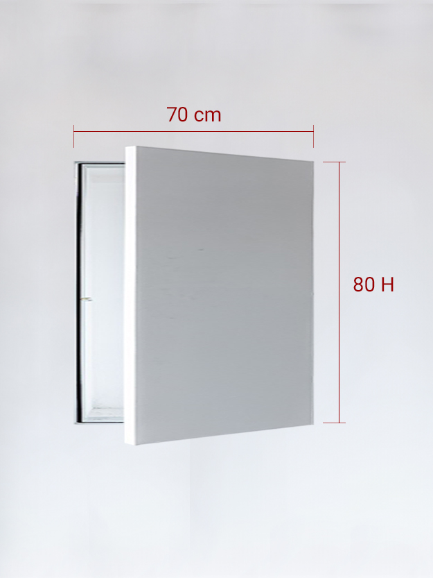 Invisible single panel cm 70×80