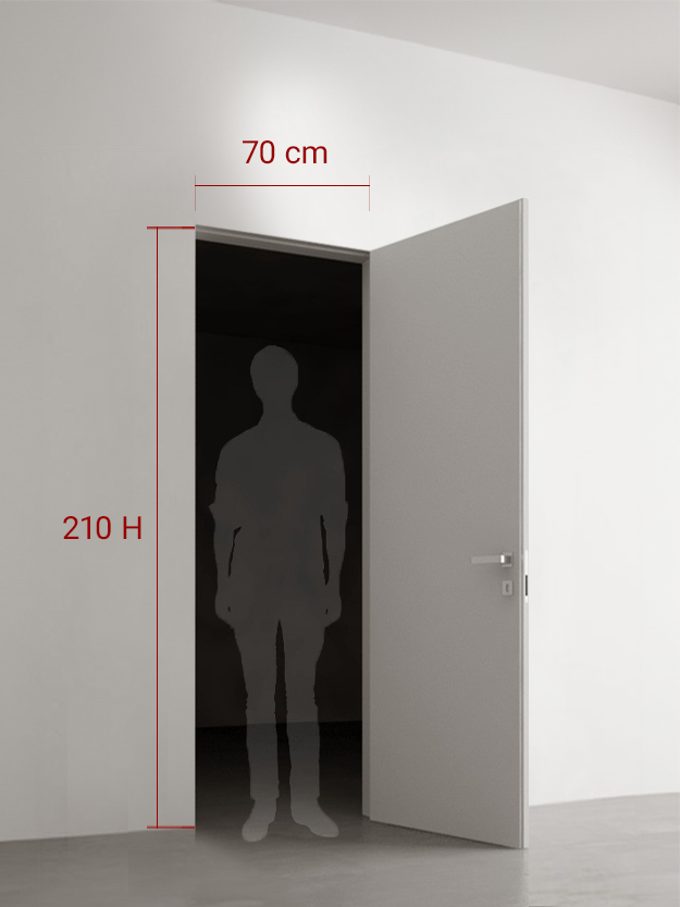 Hinged door standard cm 70×210